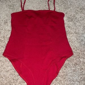 Red bodysuit